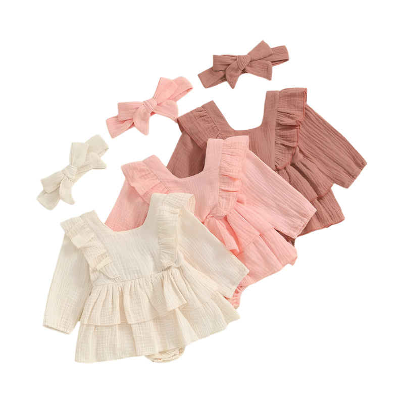 Reda Ruffles Romper & Headband