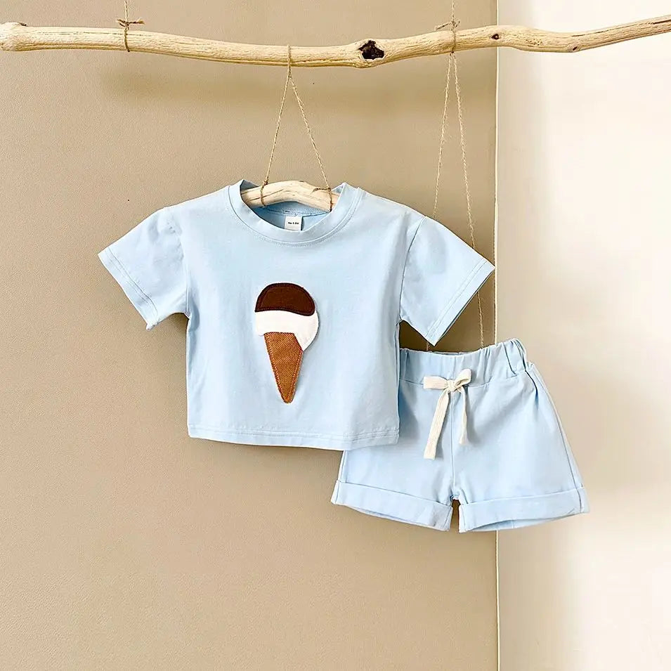 Ice-cream Tee & Shorts Set