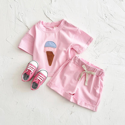 Ice-cream Tee & Shorts Set