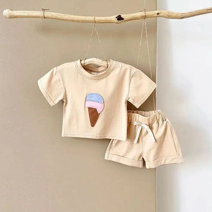 Ice-cream Tee & Shorts Set