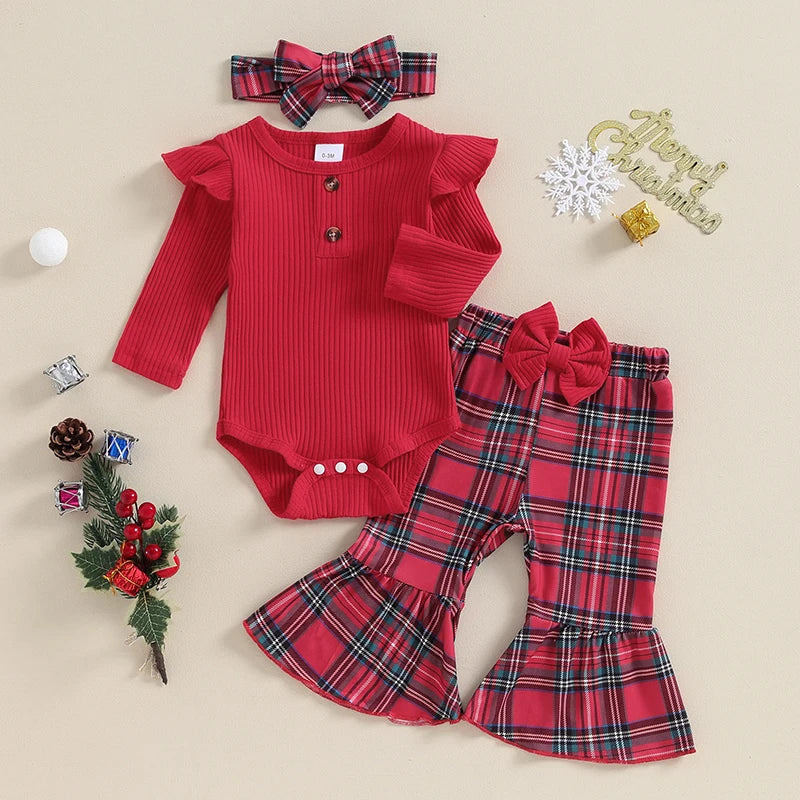 Plaid Christmas 3 Piece Set