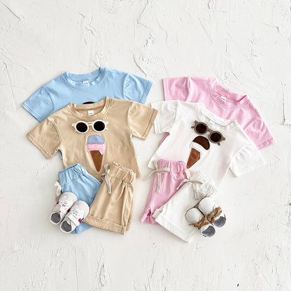 Ice-cream Tee & Shorts Set