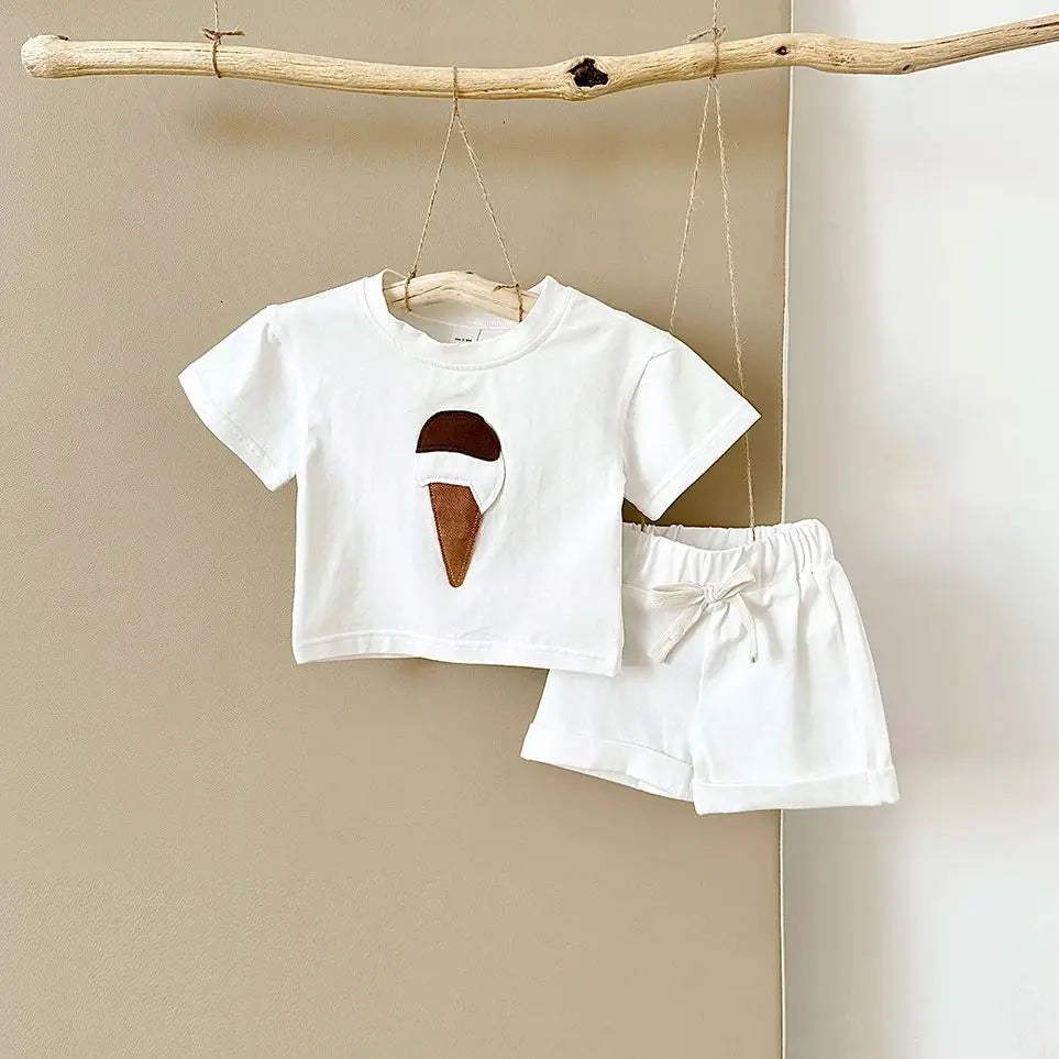 Ice-cream Tee & Shorts Set