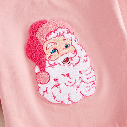 Pink Christmas Santa Romper