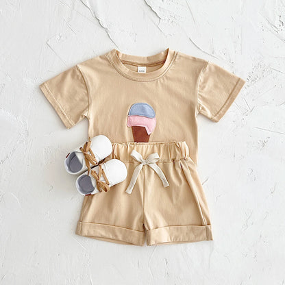 Ice-cream Tee & Shorts Set