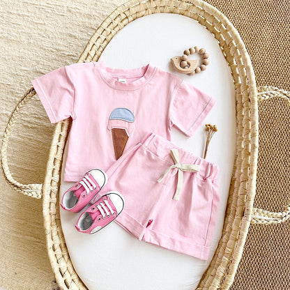 Ice-cream Tee & Shorts Set