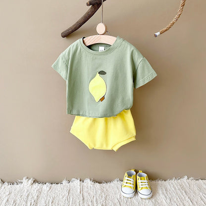 Summer Fruit Tee & Shorts Set