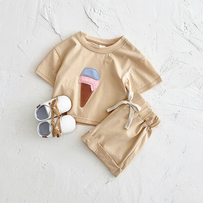 Ice-cream Tee & Shorts Set