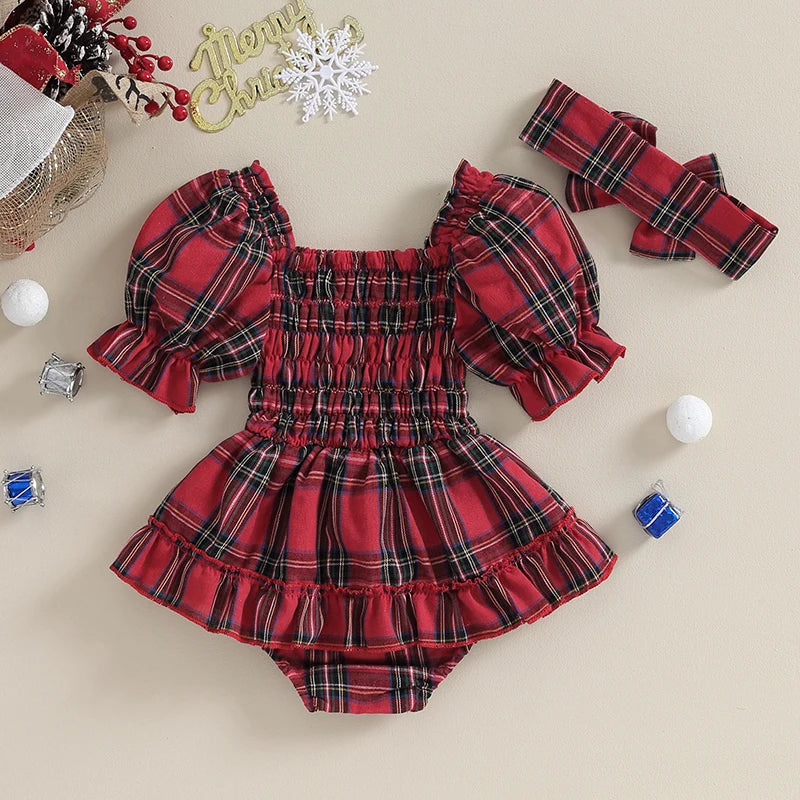 Christmas Ruffle Sleeve 2 Piece Set