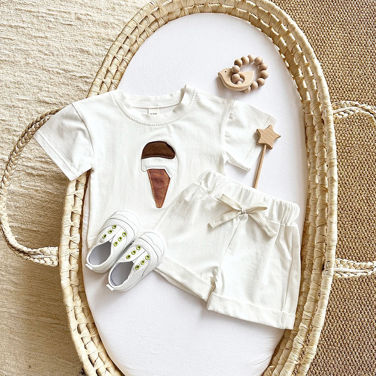 Ice-cream Tee & Shorts Set