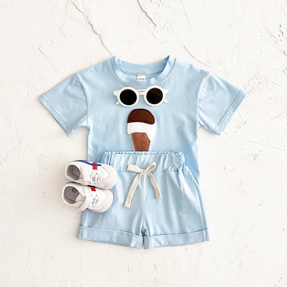 Ice-cream Tee & Shorts Set