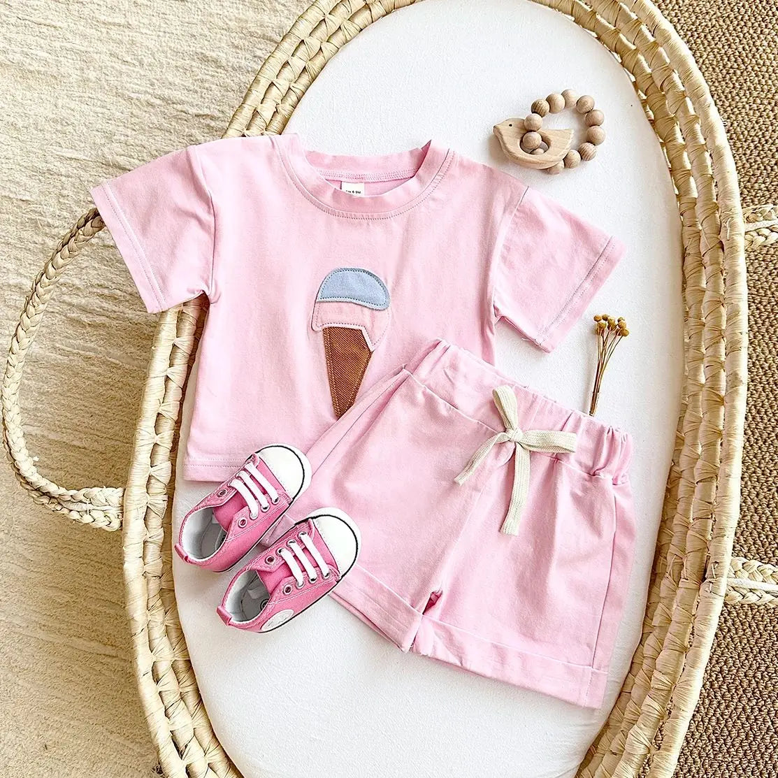 Ice-cream Tee & Shorts Set