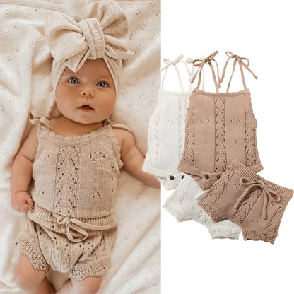 Ensley Backless Knit Set - Mocha