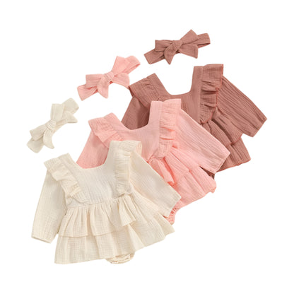 Reda Ruffles Romper & Headband