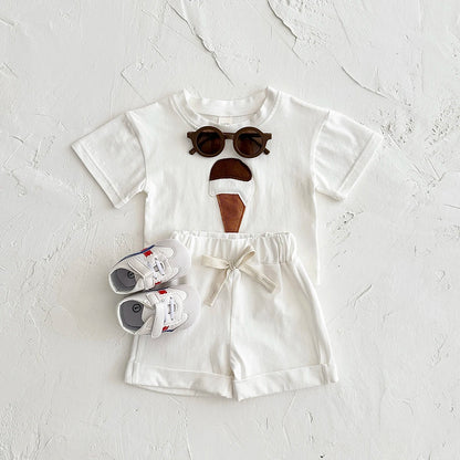 Ice-cream Tee & Shorts Set