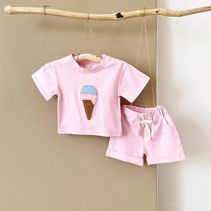 Ice-cream Tee & Shorts Set