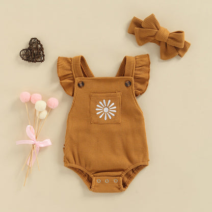 Sun Spot Waffle Romper