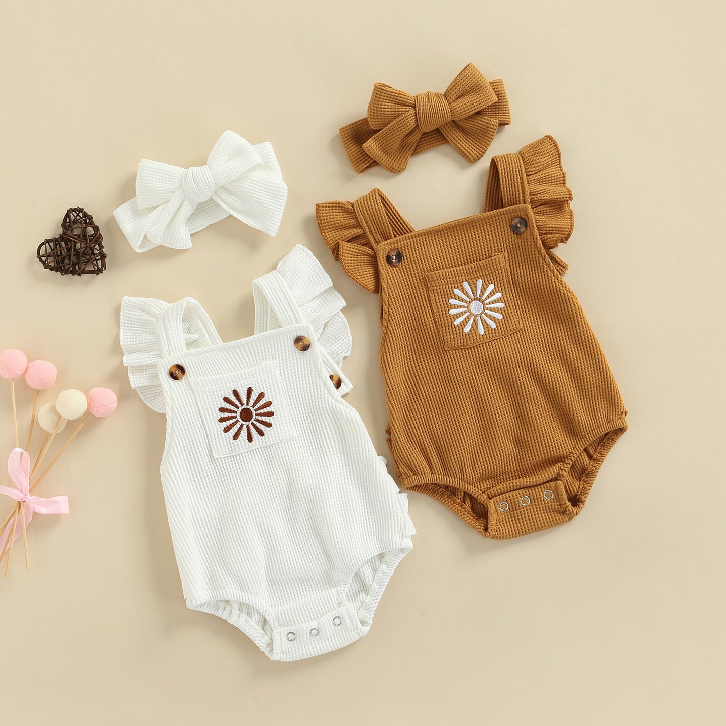 Sun Spot Waffle Romper