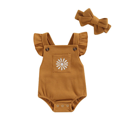 Sun Spot Waffle Romper