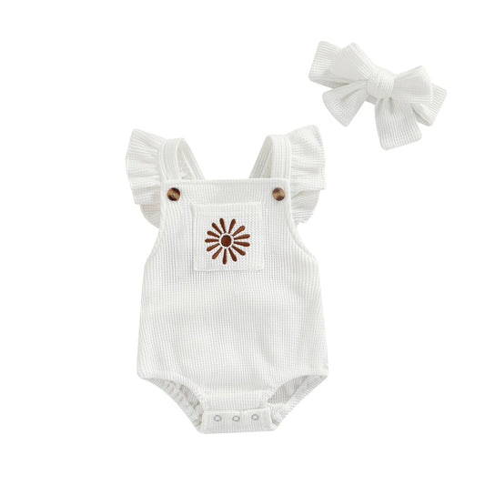 Sun Spot Waffle Romper