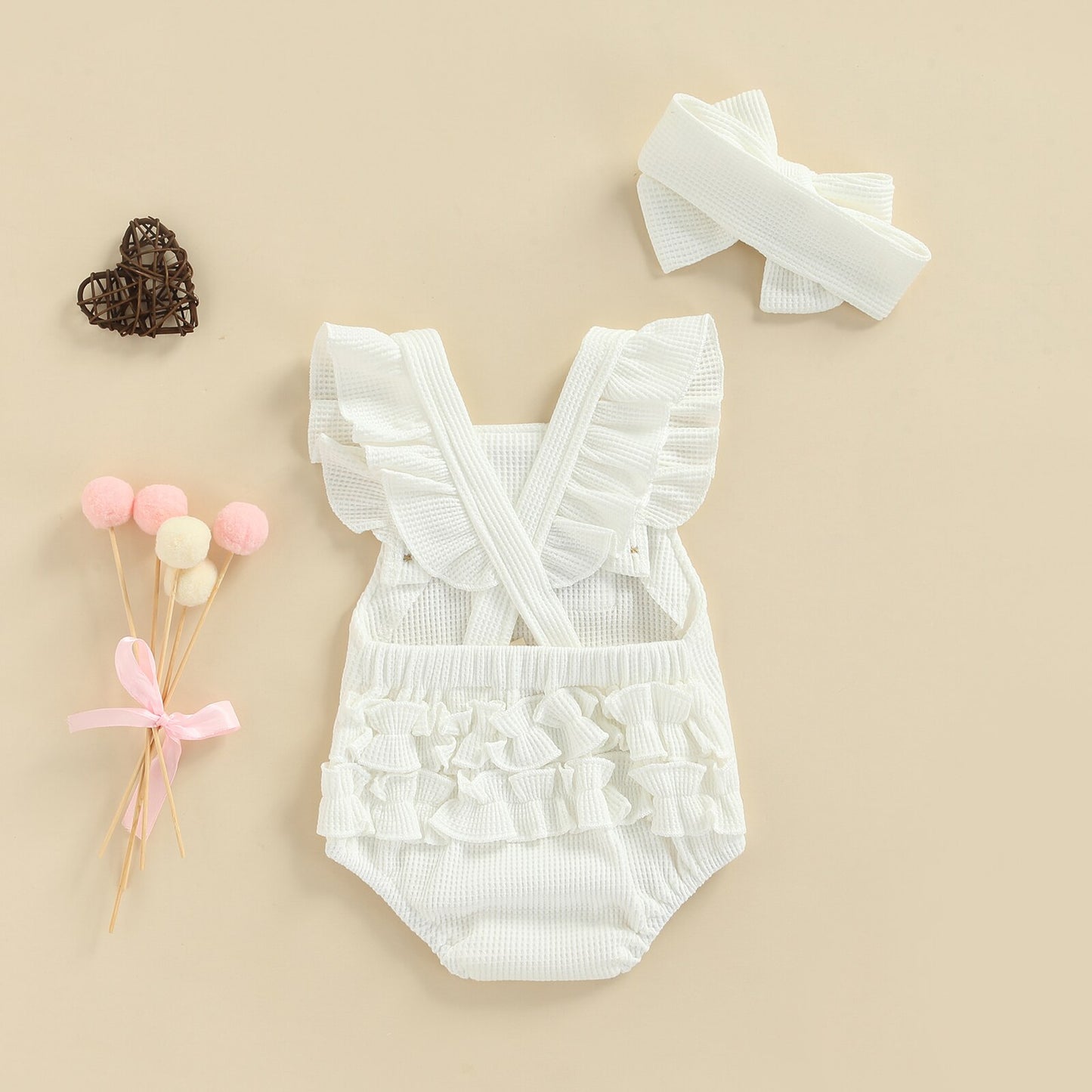 Sun Spot Waffle Romper